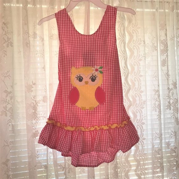 Size 7 & 6X:Dress (Sz 7), and 2-Piece Sun Suit (Sz 6X) spring summer - Picture 6 of 7